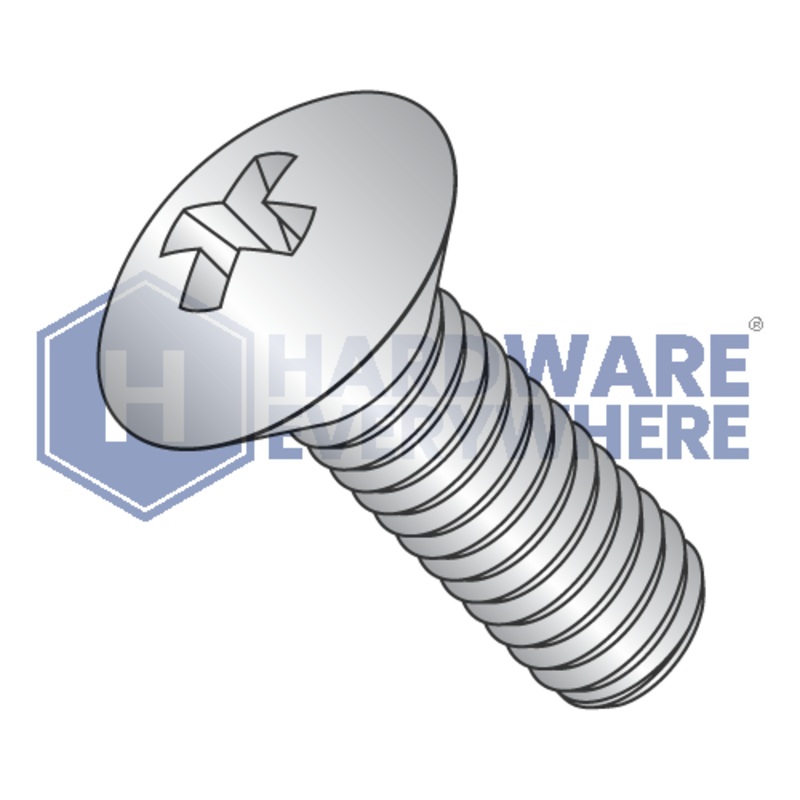1/4-20 x 4 MACHINE SCREWS / Phillips / Oval Head / 18-8 Stainless / Plain