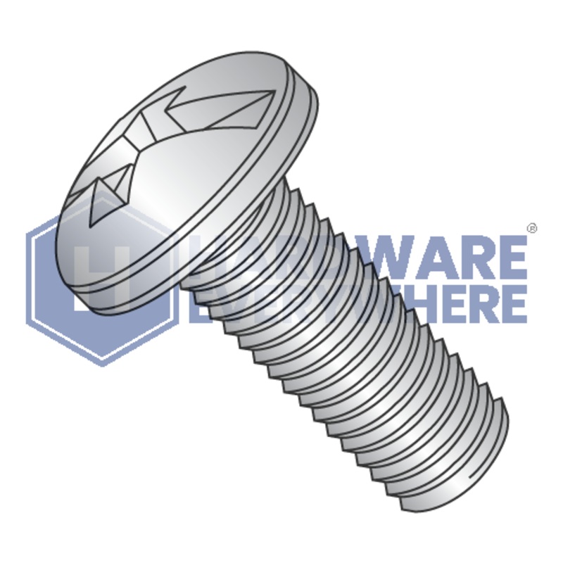 1/4-20 x 5/8 MACHINE SCREWS / Combo / Pan Head / 18-8 Stainless / Plain