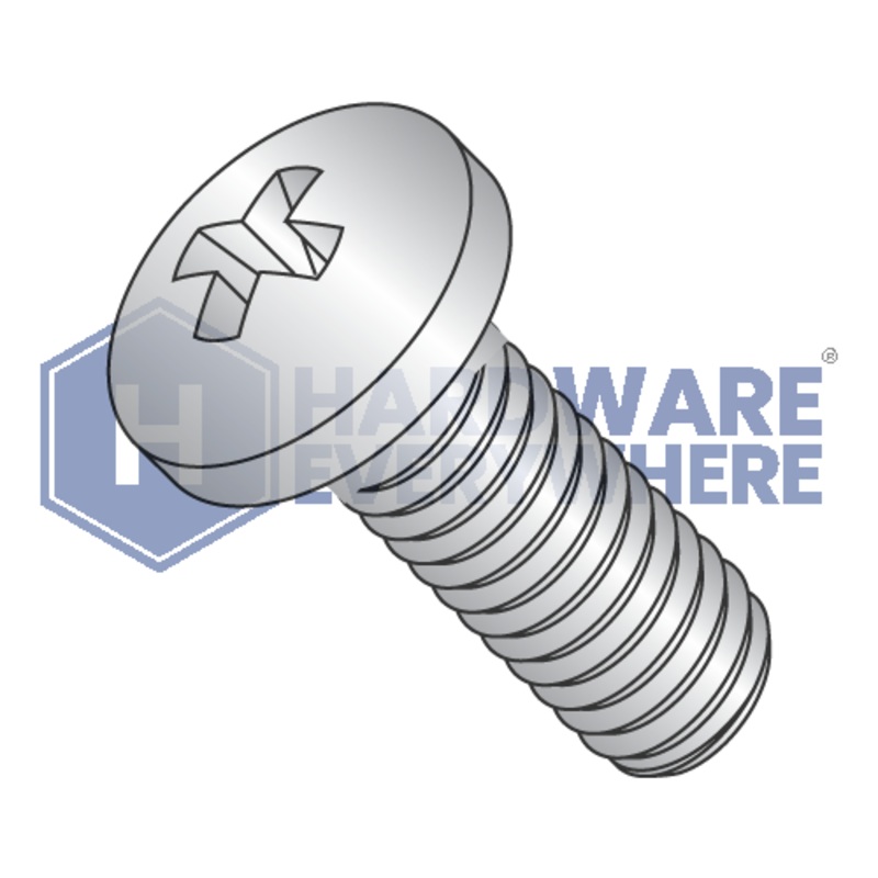 8-32 x 1/8 MACHINE SCREWS / Phillips / Pan Head / 18-8 Stainless / Plain