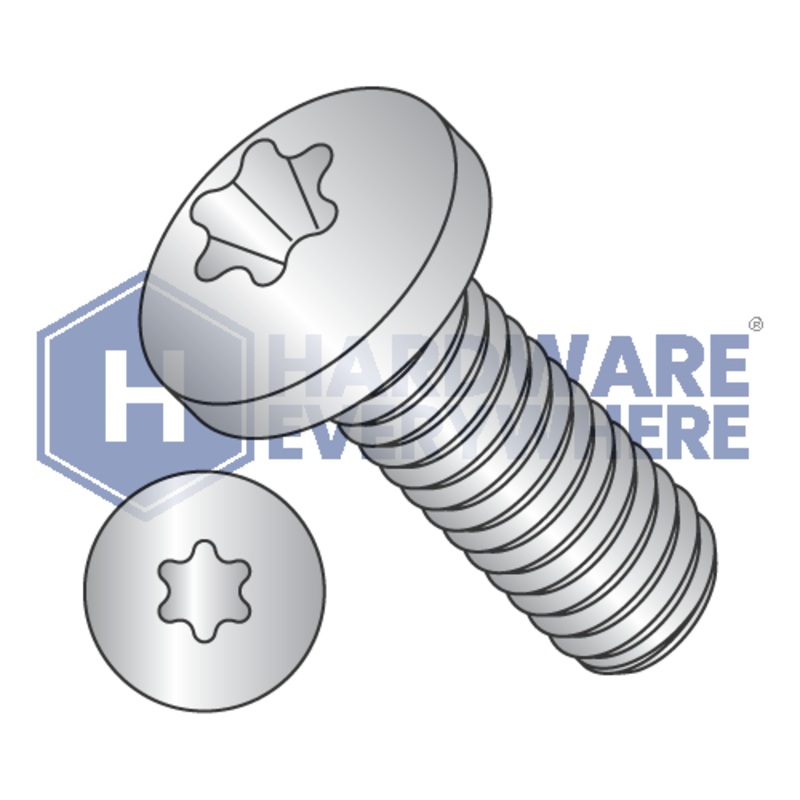 1/4-20 x 5/8 MACHINE SCREWS / Torx / Pan Head / 18-8 Stainless / Plain