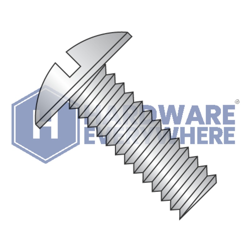 1/4-20 x 5/8 MACHINE SCREWS / Slotted / Truss Head / 18-8 Stainless / Plain