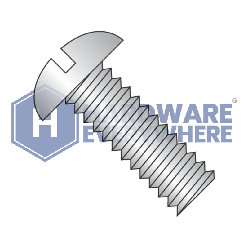 8-32 x 2 MACHINE SCREWS / Slotted / Round Head / 18-8 Stainless / Plain