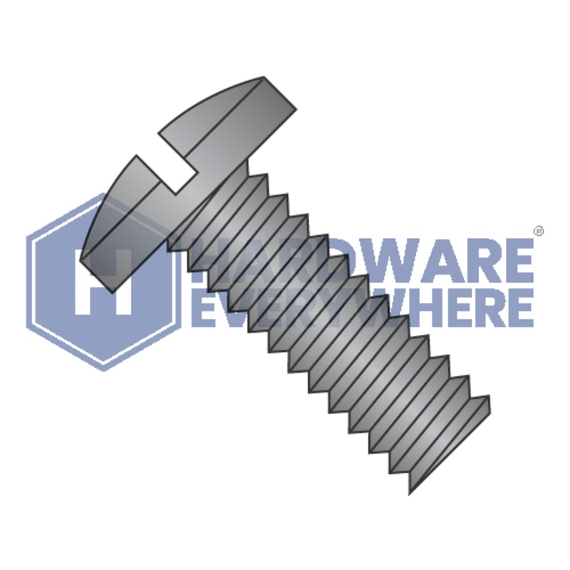 8-32 x 1/4 MACHINE SCREWS / Slotted / Binder Head / Steel / Black Oxide