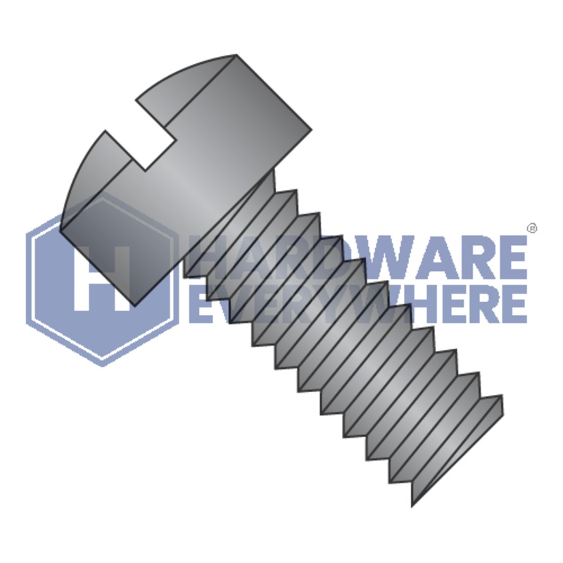 8-32 x 5/8 MACHINE SCREWS / Slotted / Fillister Head / Steel / Black Oxide