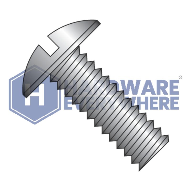 1/4-20 x 5/8 MACHINE SCREWS / Slotted / Truss Head / Steel / Black Oxide