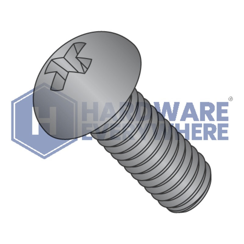 8-32 x 1/4 MACHINE SCREWS / Phillips / Round Head / Steel / Black Oxide