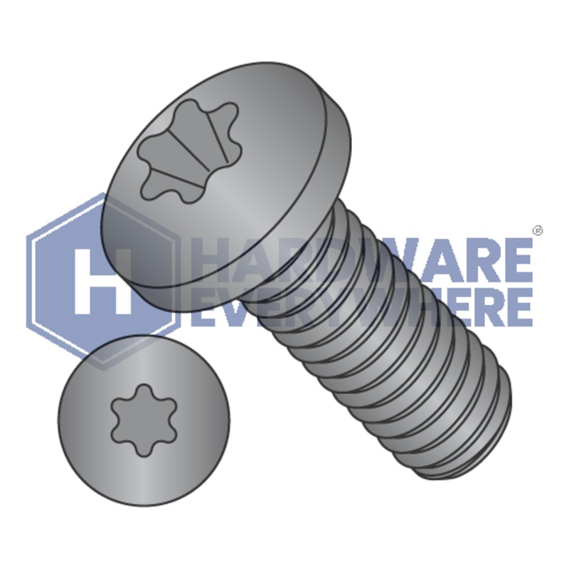 8-32 x 1/4 MACHINE SCREWS / Torx / Pan Head / Steel / Black Oxide