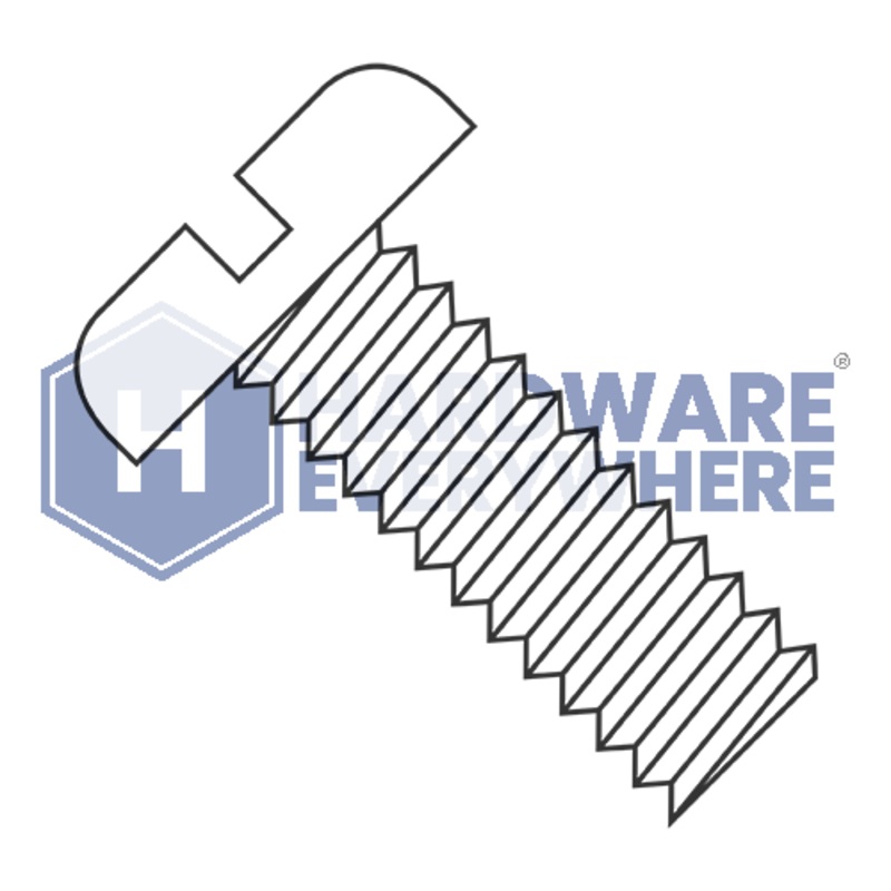 1/4-20 x 5/8 MACHINE SCREWS / Slotted / Pan Head / Nylon / Natural White