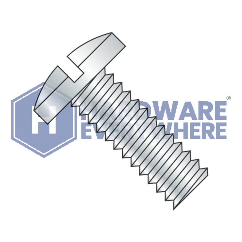 8-32 x 1/4 MACHINE SCREWS / Slotted / Binder Head Undercut / Steel / Zinc