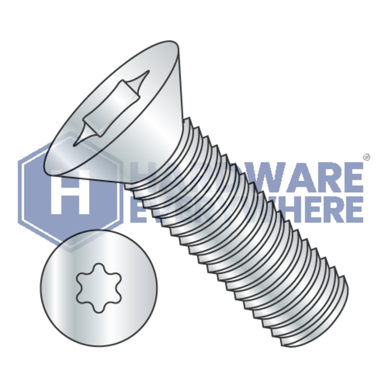 8-32 x 1 MACHINE SCREWS / Torx / Flat Head / Steel / Zinc