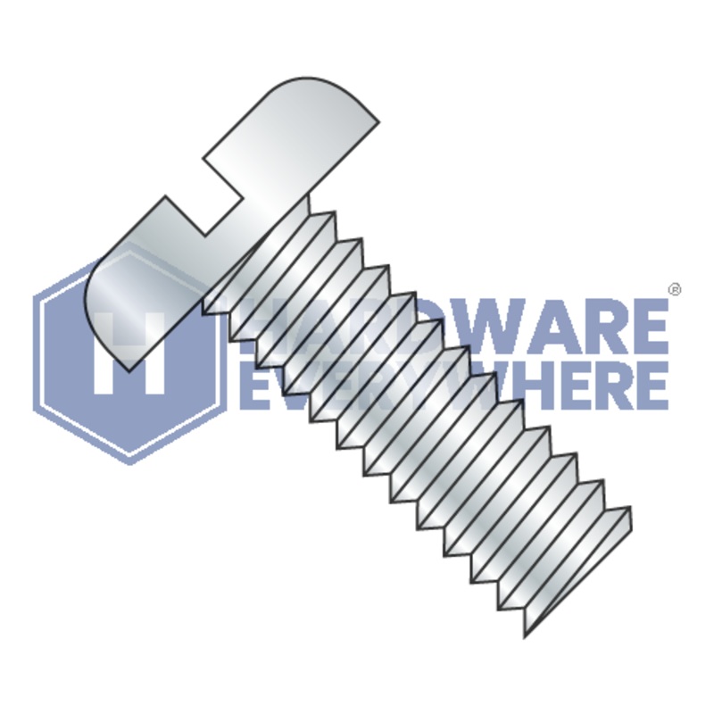 8-32 x 1/4 MACHINE SCREWS / Slotted / Pan Head / Steel / Zinc