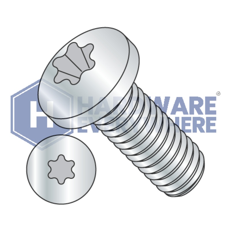 8-32 x 1/4 MACHINE SCREWS / Torx / Pan Head / Steel / Zinc
