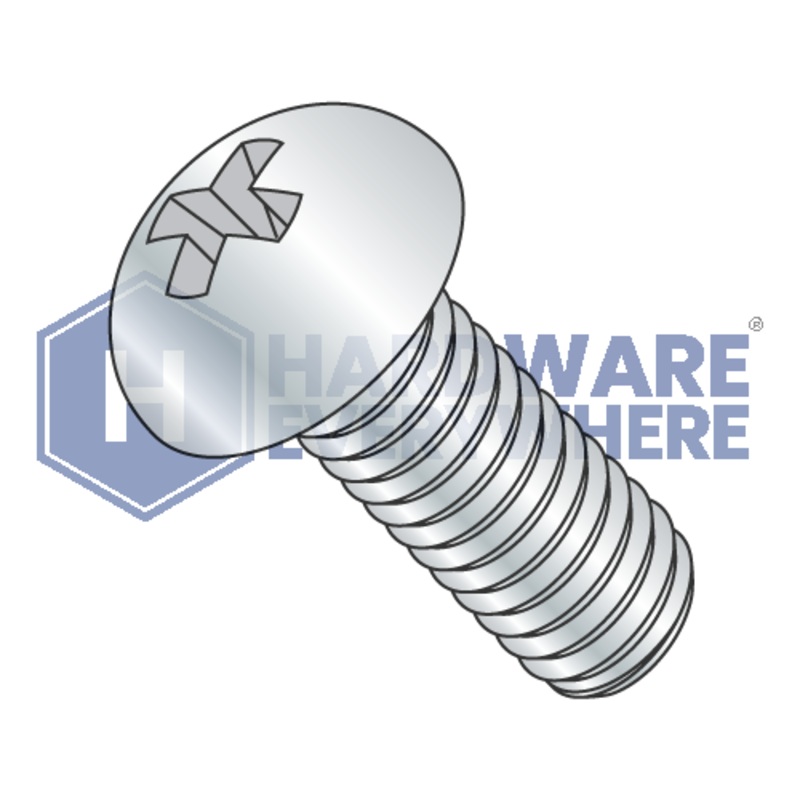 1/4-20 x 5 1/2 MACHINE SCREWS / Phillips / Round Head / Steel / Zinc