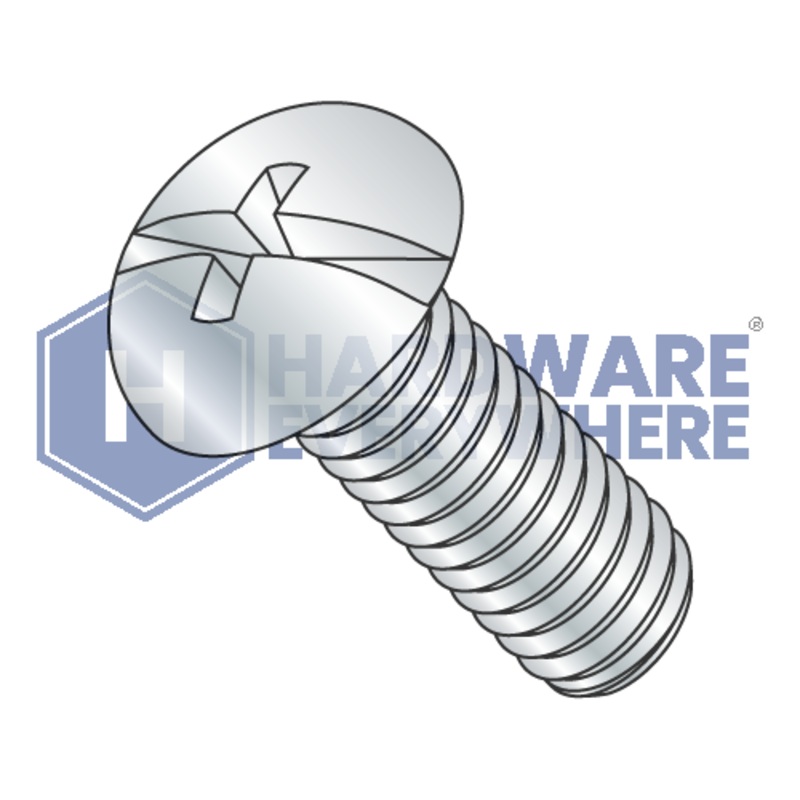 8-32 x 2 1/2 MACHINE SCREWS / Combo / Round Head / Steel / Zinc