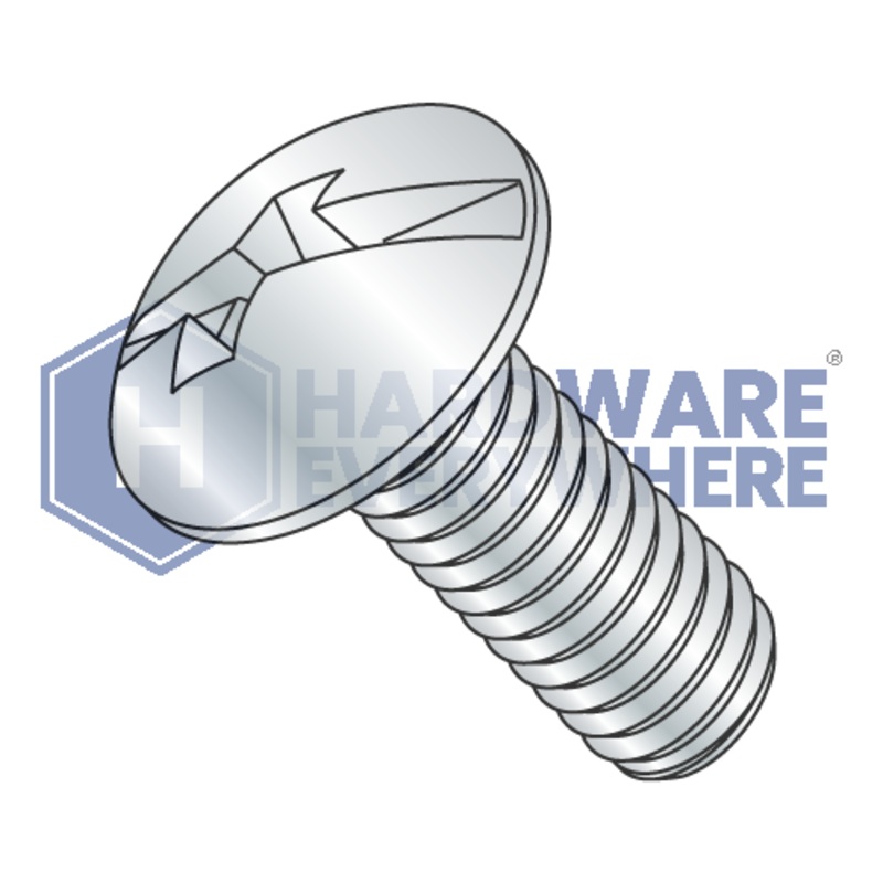 8-32 x 2 1/2 MACHINE SCREWS / Combo / Truss Head / Steel / Zinc
