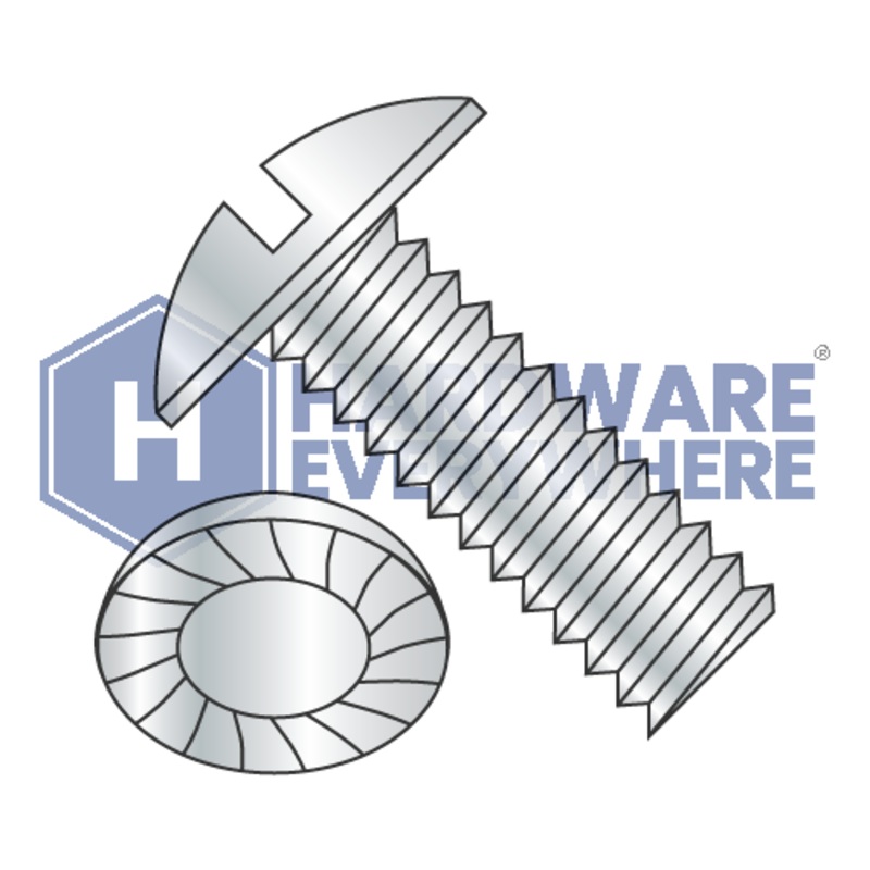 1/4-20 x 5/8 MACHINE SCREWS / Slotted / Truss Head / Steel / Zinc
