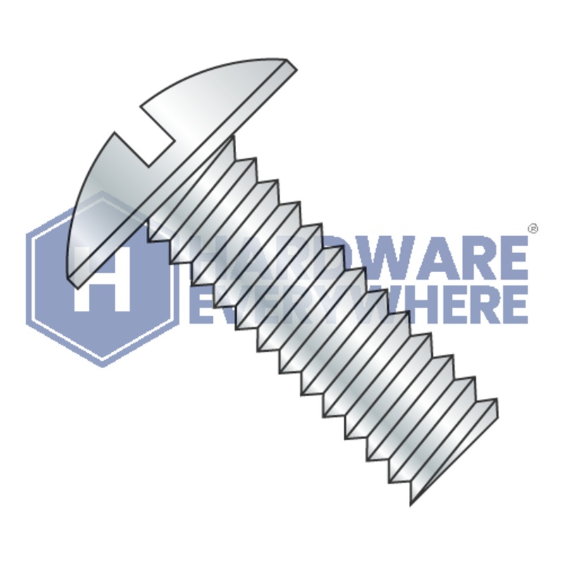 8-32 x 2 MACHINE SCREWS / Slotted / Truss Head / Steel / Zinc