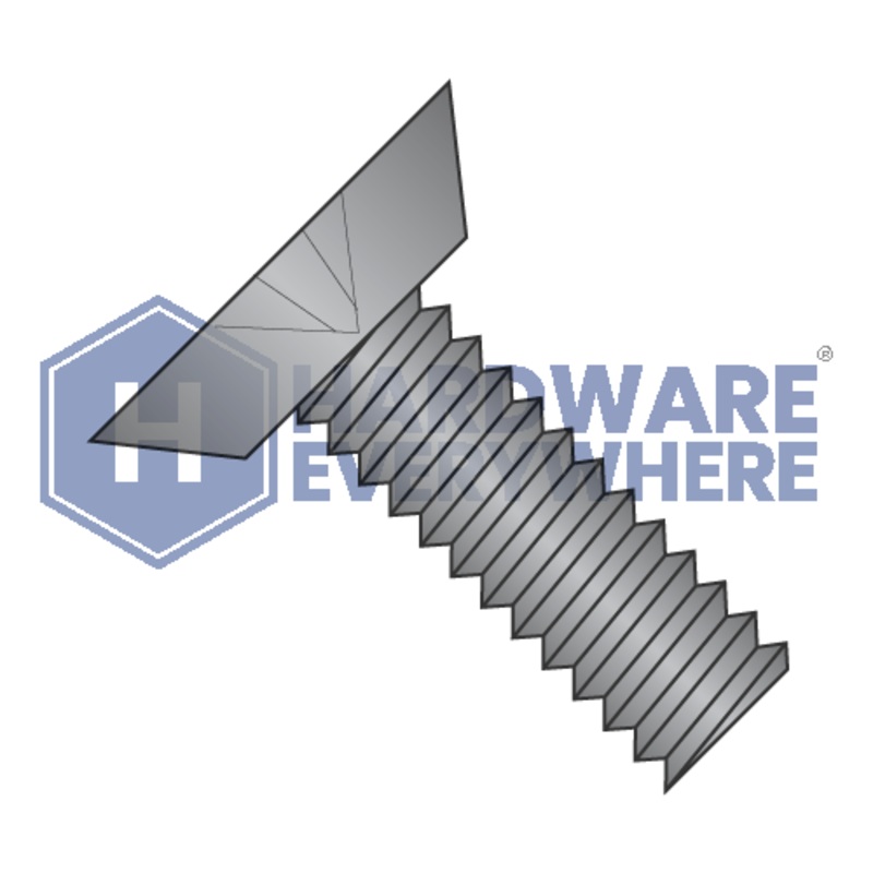 8-32 x 1/4 MACHINE SCREWS / Phillips / Flat Head Undercut / 18-8 Stainless / Black Oxide