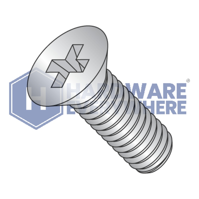 1/4-20 x 5/8 MACHINE SCREWS / Phillips / Flat Head / 18-8 Stainless / Plain FUL163378751495