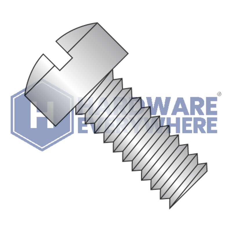 1/4-20 x 7/8 MACHINE SCREWS / Slotted / Fillister Head / 18-8 Stainless / Plain