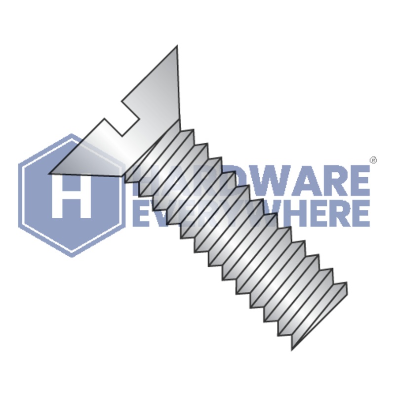 1/4-20 x 5/8 MACHINE SCREWS / Slotted / Flat Head / 18-8 Stainless / Plain