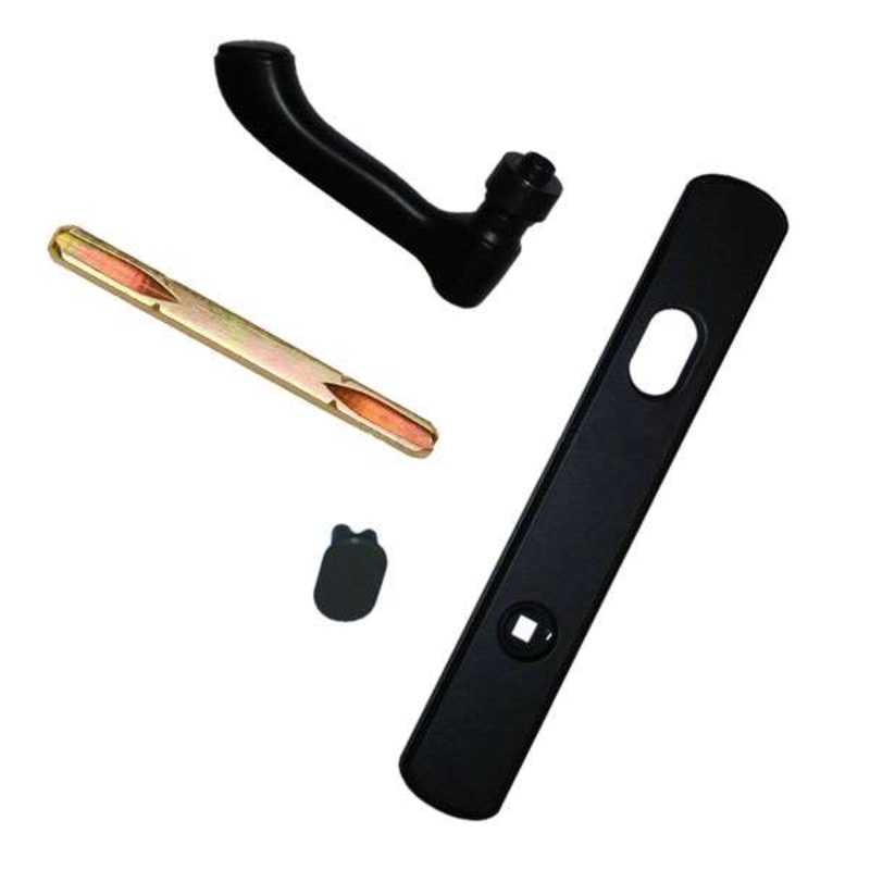 Andersen Albany Style (Single Active) Exterior Hardware Set in Black – Left Hand – Half Kit