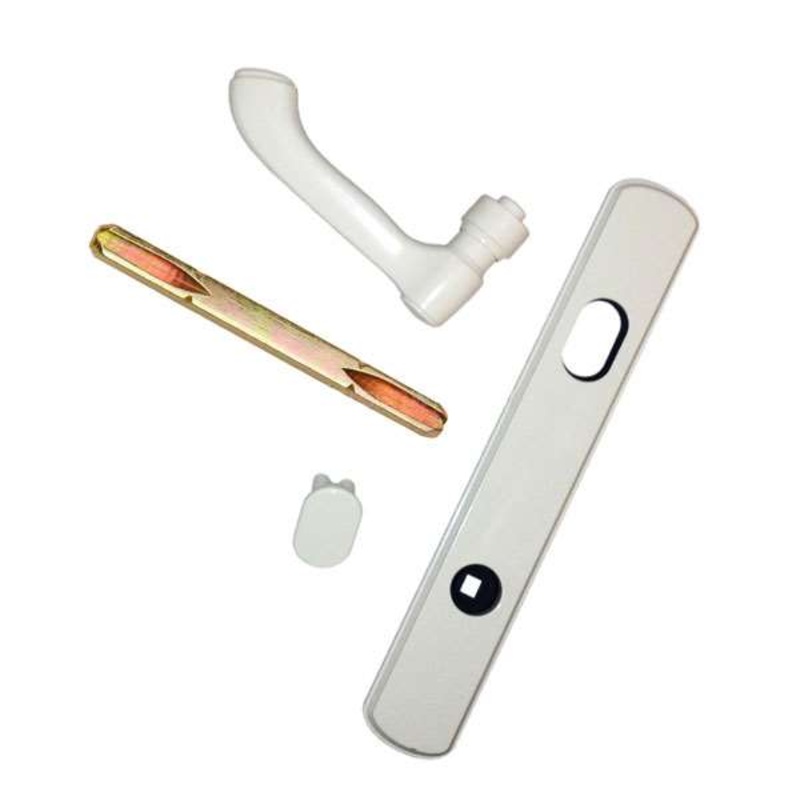 Andersen Albany Style (Single Active) Exterior Hardware Set in White – Right Hand – Half Kit