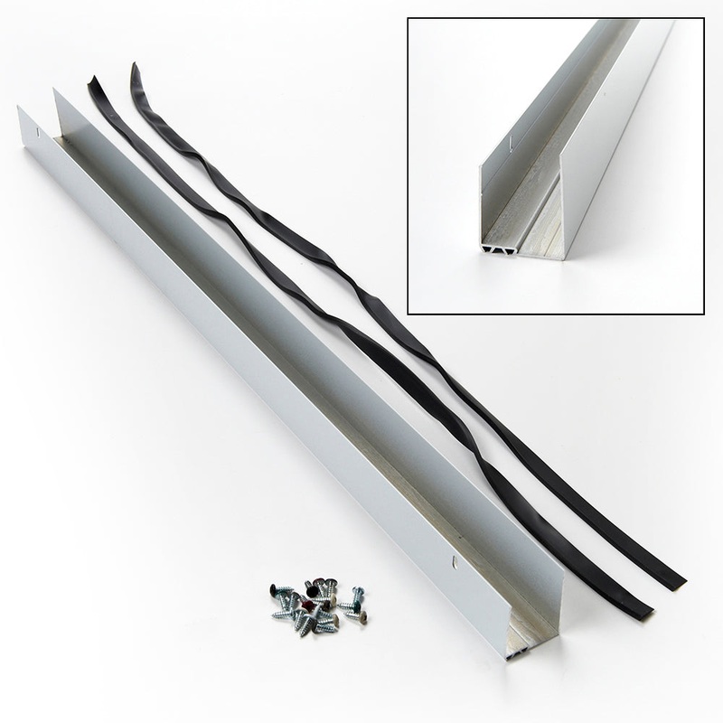 Andersen U Shaped 1-1/2 Thick Storm Door Sweep with Two Weatherstrip Fins
