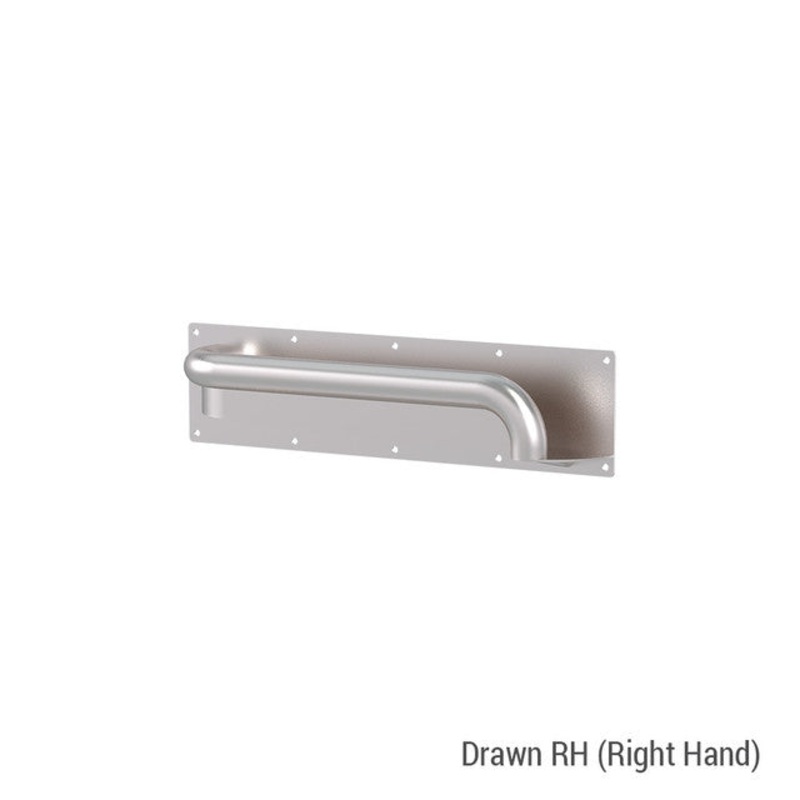 Anti-Ligature Horizontal Grab Rail Brushed Stainless Right Hand AIID55780452972