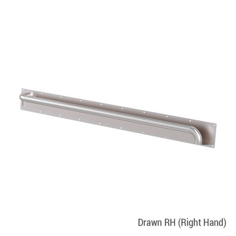 Anti-Ligature Horizontal Grab Rail Brushed Stainless Right Hand AIID55780452984