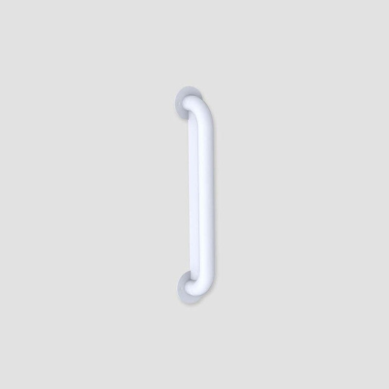 Anti-Ligature Vertical Grab Rail Antimicrobial White 450mm