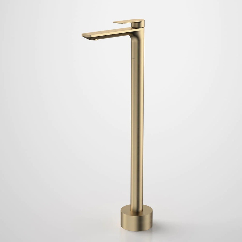 Urbane II Freestanding Bath Filler – Brushed Brass