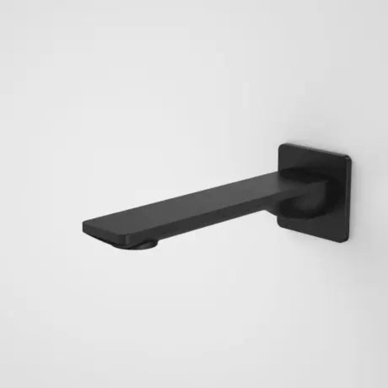 Urbane II 180mm Basin / Bath Outlet – Square Cover Plate – Matte Black – LF