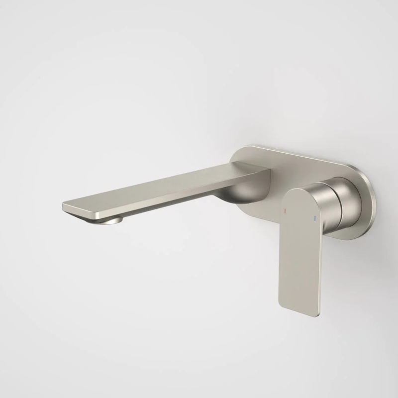 Urbane II 180mm Wall Basin / Bath Mixer – Round Cover Plate – Brushed Nickel – Sales Kit – LF