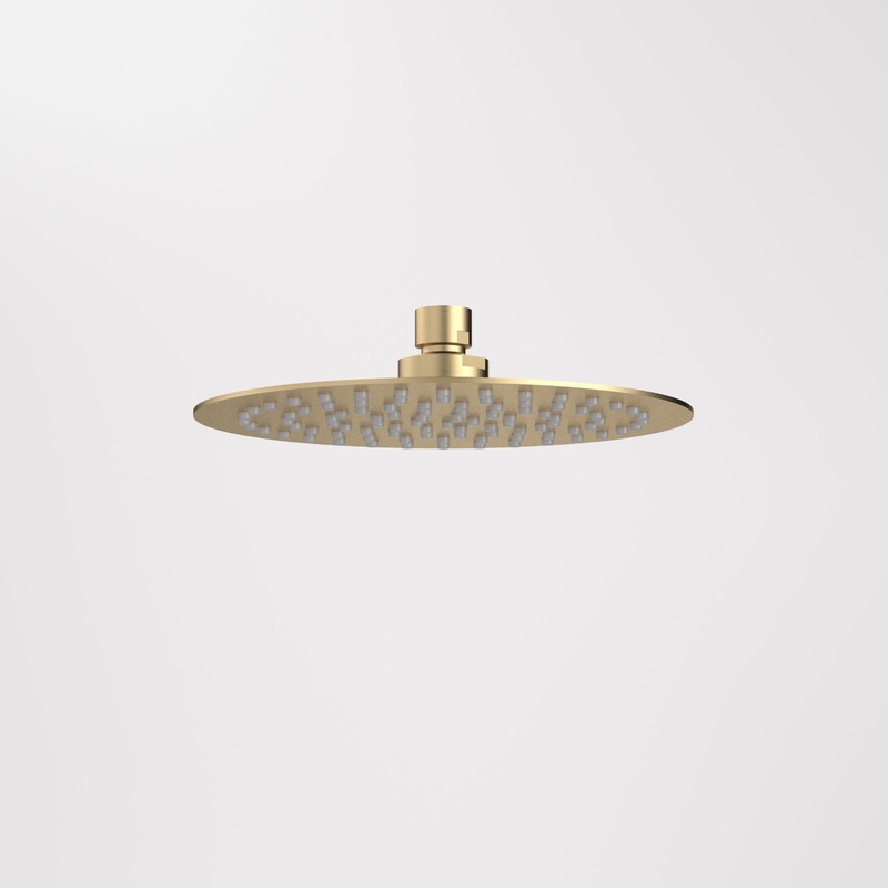 Urbane II 200mm Round Rain Shower (4 Star) – Brushed Brass