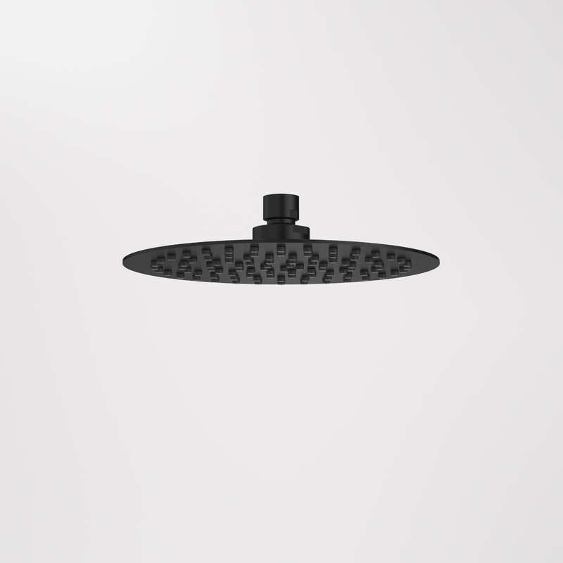 Urbane II 200mm Round Rain Shower (4 Star) – Matte Black