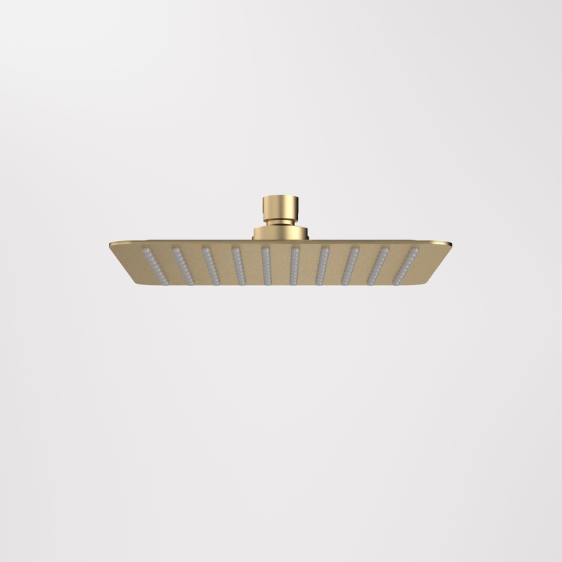 Urbane II 200mm Square Rain Shower (4 Star) – Brushed Brass