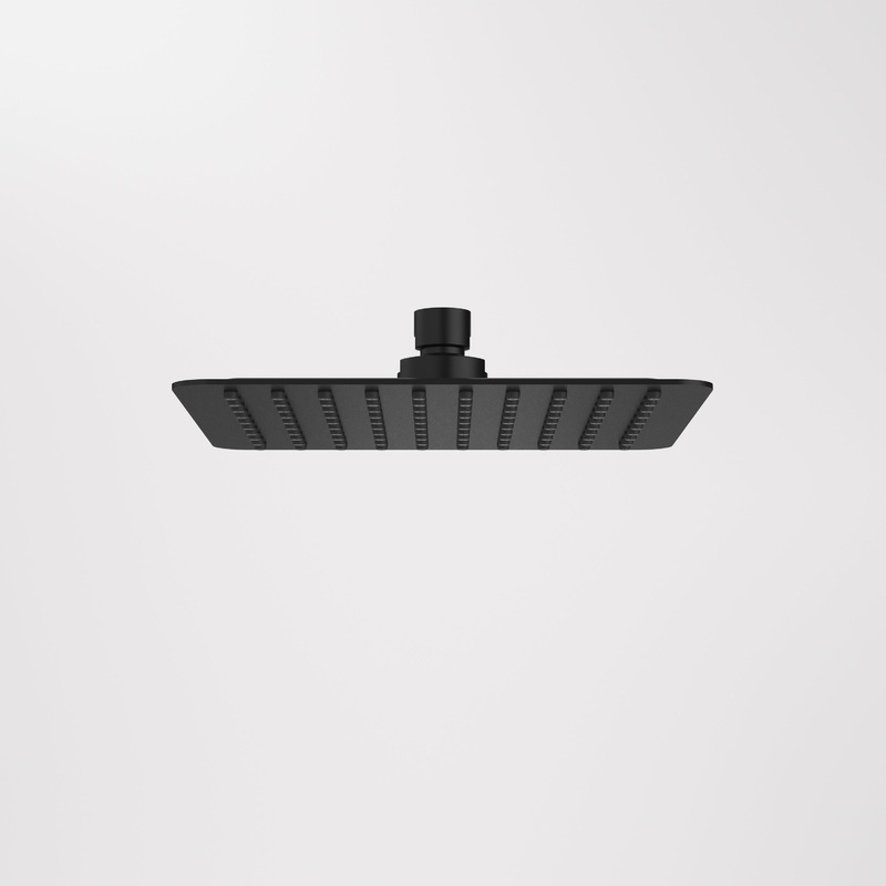 Urbane II 200mm Square Rain Shower (4 Star) – Matte Black