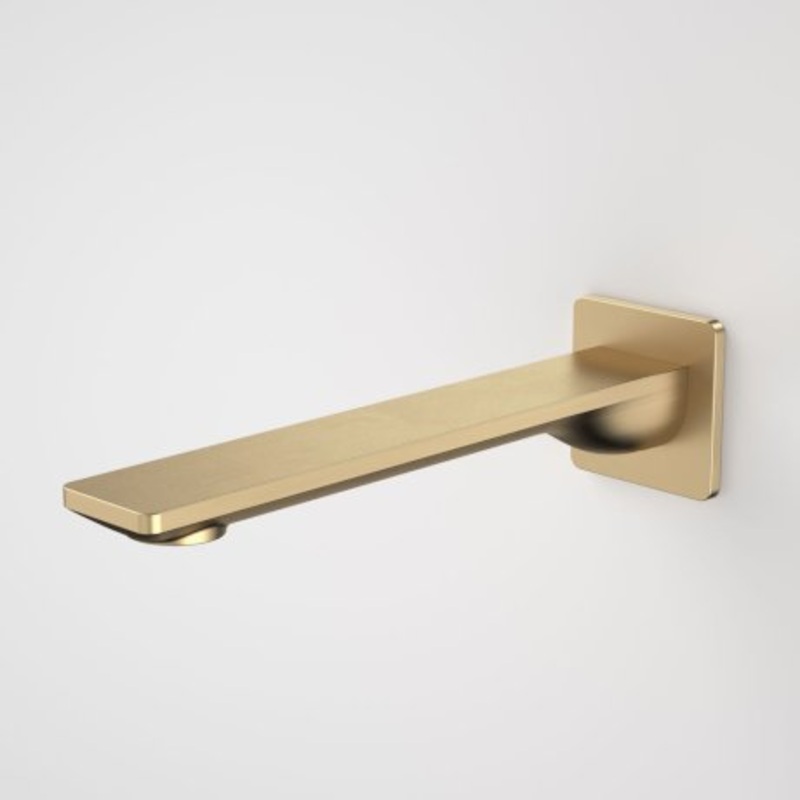 Urbane II 220mm Basin / Bath Outlet – Square Cover Plate – Brushed Brass – LF