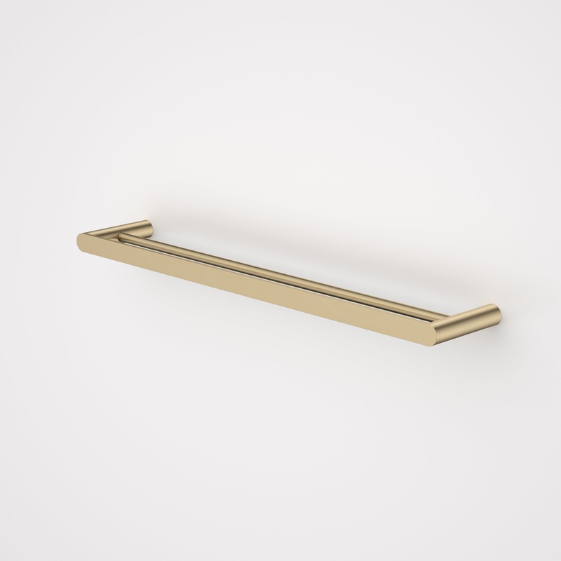 Urbane II 625mm Double Towel Rail  Brushed Brass