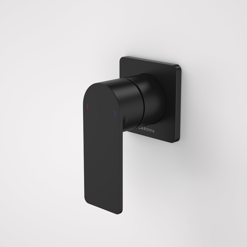 Urbane II Bath / Shower Mixer – Square Cover Plate – Matte Black