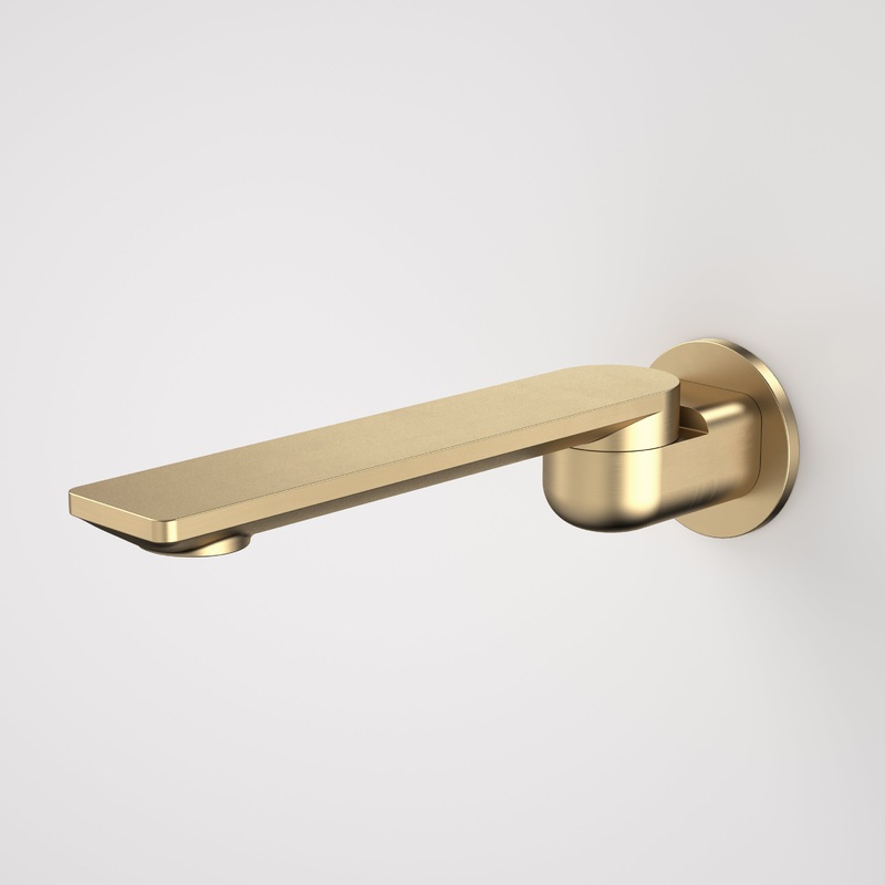 Urbane II 220mm Bath Swivel Outlet – Round Cover Plate – Brushed Brass