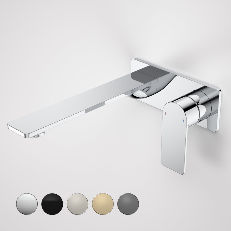 Urbane II 220mm Wall Basin / Bath Mixer – Rectangular Cover Plate – Chrome – Sales Kit