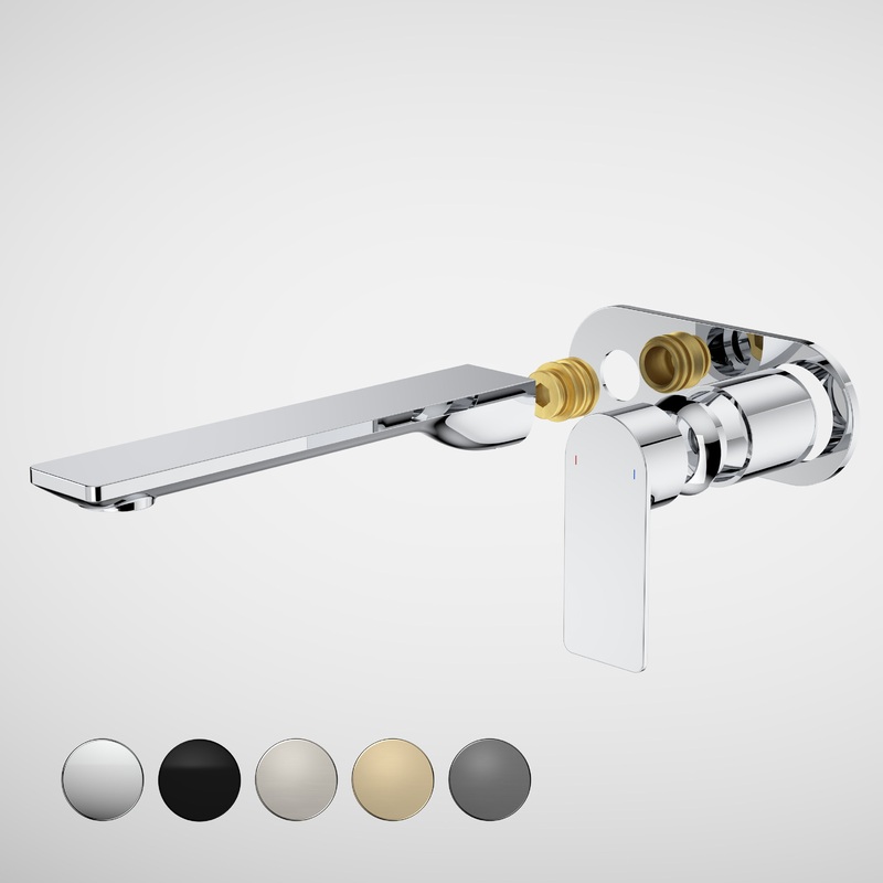 Urbane II 220mm Wall Basin / Bath Trim Kit – Round Cover Plate – Chrome – LF